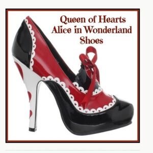 VALENTINE'S DAY RED QUEEN OF HEARTS HEELS